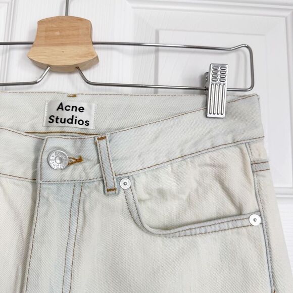 Acne Studios Boy Jean in Bleach Straight Jeans Size 26 - Picture 12 of 15
